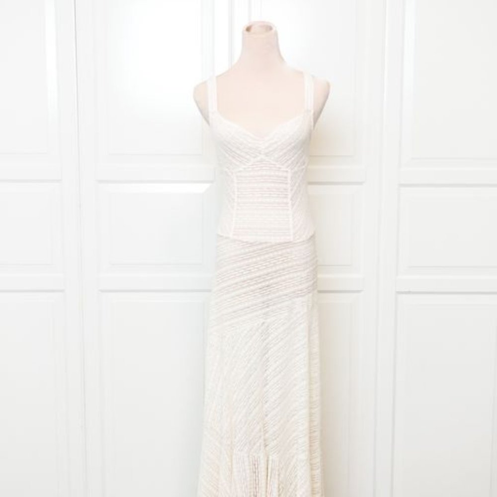 Free People Love Story lace maxi slip dress size S